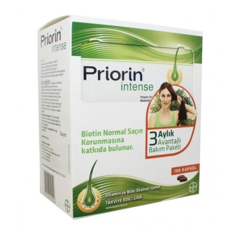  Приорин Priorin INTENSE Bayer капсули против косопад 180бр